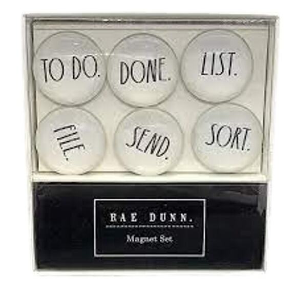Rae Dunn Glass-Dome Magnets - Picture 1 of 2